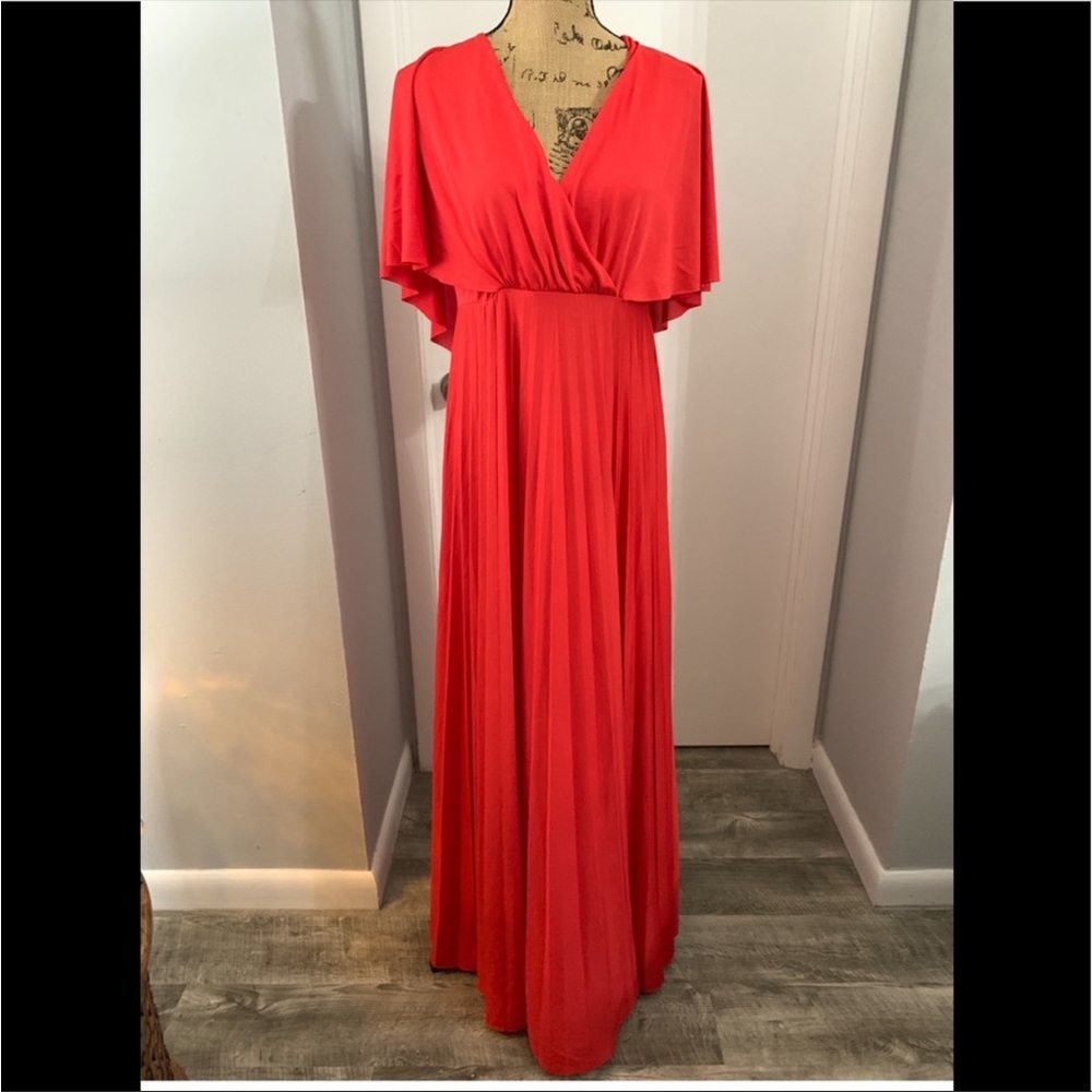 ASOS MATERNITY ELEGANT RED MAXI DRESS size 2